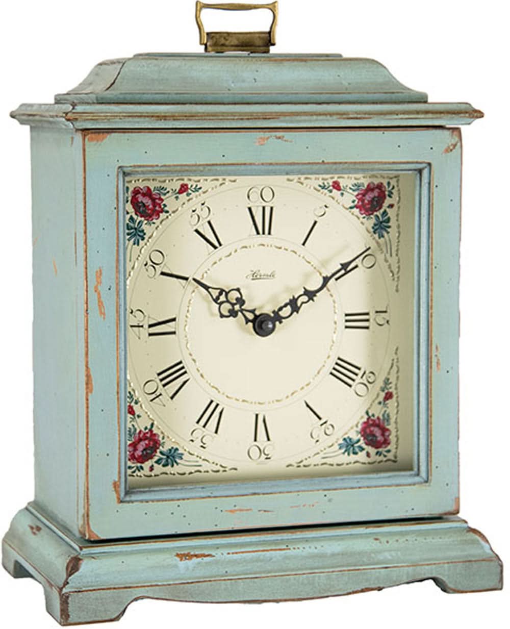 Pendule de table Hermle 33x25x15 cm bois • Design vintage • Mélodie Westminster
