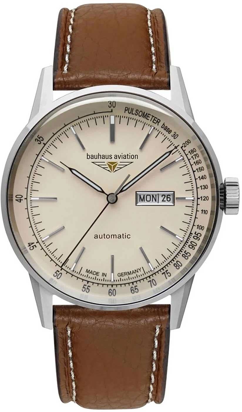 Bauhaus Aviation 2366-5 Montre Homme • Mouvement Automatique • Fabriqué en Allemagne