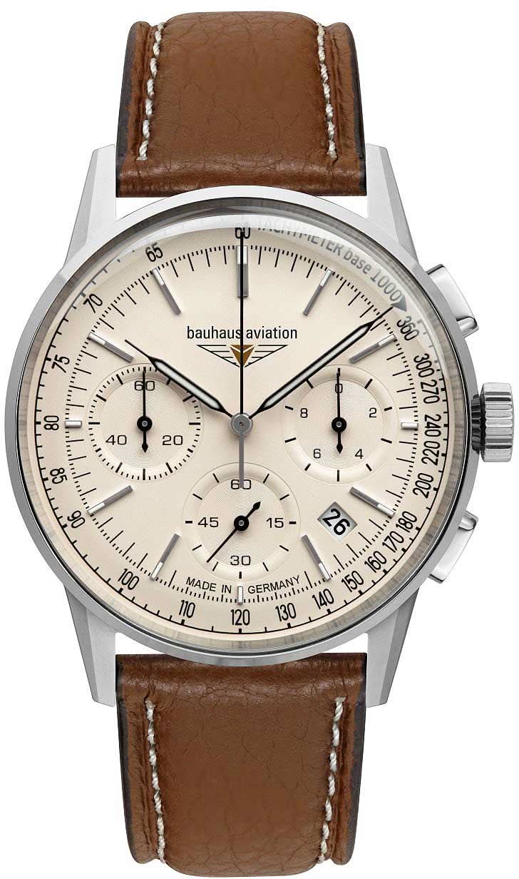 Bauhaus Aviation 2376-5 Montre Homme • Design Minimaliste • Fabriqué en Allemagne