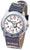 Montre enfant argentée avec bracelet bleu dinosaure et cadran d'apprentissage