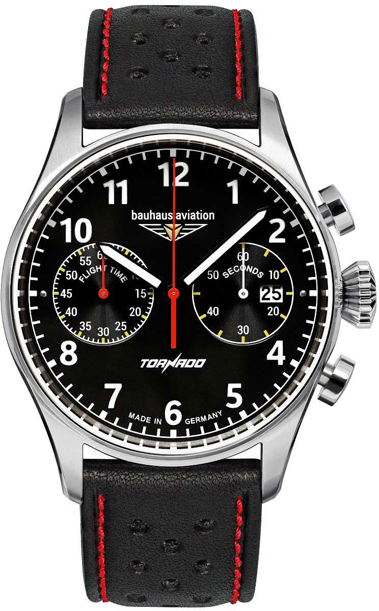 Bauhaus Aviation 2770-2 Montre Homme • Fabriquée en Allemagne • Chronographe Précis