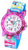 Bracelet pour fille, cadran violet avec motif licorne, bracelet textile multicolore