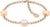Bracelet Tommy Hilfiger avec breloques, chaîne dorée et pendentif ovale avec insert bleu