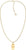 Collier Vénitien avec pendentif Dog Tag aspect doré, avec passant de chaîne