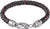 Bracelet en cuir Tommy Hilfiger avec bande tressée et fermoir argenté