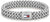 Edelstahl-Armband mit Flachpanzerkette und Tommy Hilfiger Flaggen-Anhänger am Verschluss