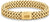Bracelet en acier inoxydable Tommy Hilfiger, gourmette dorée avec plaque de fermeture