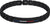 Bracelet gourmette noir en acier inoxydable avec rayures colorées et logo Tommy Hilfiger