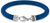 Bracelet en silicone tressé, tresse bleue, fermoir à pince argenté avec Tommy Hilfiger