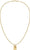 Collier chaîne Vénitienne avec pendentif Dog Tag, pendentif doré, Tommy Hilfiger