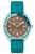 Bulova Herrenarmbanduhr mit braunem Zifferblatt und blaugrünem Armband