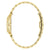 Bulova Damenarmbanduhr, goldfarbenes Gehäuse mit Gliederarmband