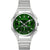 Bulova Herrenarmbanduhr mit grünem Zifferblatt, Edelstahlarmband und Saphirglas
