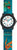 Montre éducative pour enfants avec cadran rond et motif de dragon coloré, bracelet noir