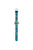 Montre bracelet pour homme en vue complète avec un long bracelet en textile vert et un boîtier rond argenté