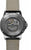 Bracelet de montre pour homme, vue arrière, avec mouvement automatique visible et bracelet en cuir beige