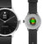 Withings ScanWatch Light Hybrid-Smartwatch mit Leuchtsensor auf der Rückseite und schwarzem Silikonband