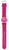 Montre pour fille avec bracelet rose, boucle argentée et cadran rond rose