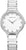 Bering Montre Femme : cadran blanc, index en zircone, bracelet en céramique, verre saphir