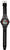Montre enfant avec long bracelet noir et cadran rond à accents rouges