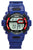 Kinder-Digitaluhr Scout, runde blau-graue Anzeige mit rotem LED-Ziffernring