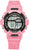 Montre numérique Scout pour fille avec bracelet rose, cadran rond et affichage de la date