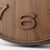 Chiffre « 6 » d'horloge murale en bois comme détail en bois avec aiguille d'horloge noire