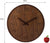 Horloge murale ronde en bois avec chiffres romains en bois et indications de mesure 53 cm