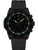 Luminox Taucherchronograph mit schwarzem Zifferblatt, schwarzem Gummiarmband und grüner Leuchtanzeige