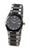 Montre Boccia avec bracelet en titane pur et cadran sombre, affichage rond avec index
