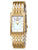 Boccia Damenuhr mit goldfarbenem Metallarmband und rechteckigem Zifferblatt, analog mit Indexen