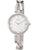 Damenarmbanduhr von Boccia mit silbernem Titanarmband und weißem Zifferblatt