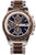 Herren-Chronograph-Uhr von Holzkern mit blauem Zifferblatt und Holz-Metallarmband