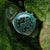 Holzkern Herren-Chronograph mit grünem Zifferblatt, Chronografenzählern und Edelstahlarmband