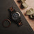 Herren-Uhr Chronograph von HOLZKERN mit Holzarmband und blauem Zifferblatt