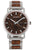 Unisex-Armbanduhr mit braunem Walnussholz-Zifferblatt, HOLZKERN-Schriftzug, silbernem Band