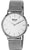 Montre Boccia avec bracelet en maille métallique et cadran blanc, boîtier rond