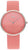 Montre Boccia pour femme avec cadran rose, bracelet rose et boîtier rond argenté
