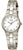Montre Boccia pour femme avec bracelet en métal argenté, cadran rond blanc et chiffres 12, 3, 6, 9