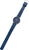 Herren-Solaruhr mit blauem Zifferblatt und dunkelblauem Lederarmband, Schließe sichtbar