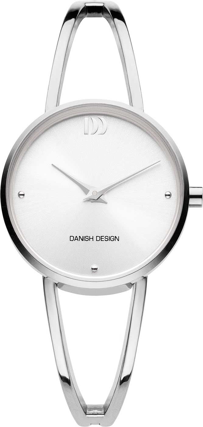 Montre pour femme avec cadran blanc rond, boîtier argenté et bracelet fin en métal