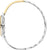 Bicolor Damenuhr-Armband mit silbernen Gliedern und goldfarbenem Element am Gehäuse