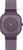 Montre pour femme avec cadran sombre et bracelet en silicone violet, boîtier rond