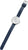 Montre pour femme avec bracelet bleu, boucle ardillon et boîtier rond, cadran blanc