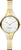 Montre danoise en titane doré avec cadran blanc.