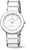 Bracelet de montre pour homme avec bracelet en métal argenté et cadran rond blanc, chiffres romains