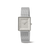 Damenuhr Boccia mit hellem Zifferblatt, Titangehäuse und silbernem Metallarmband
