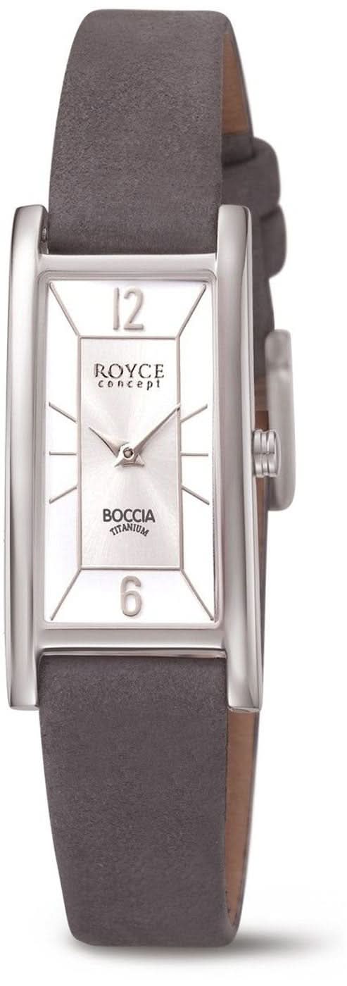 Montre pour femme avec boîtier rectangulaire et bracelet en cuir foncé