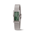 Boccia Damenuhr mit silberfarbenem Milanaise-Metallarmband und grünem Zifferblatt