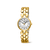Boccia Damenarmbanduhr mit goldenem Gliederarmband und rundem Zifferblatt